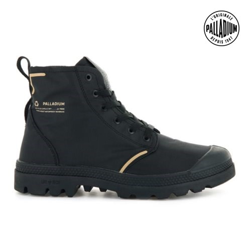 Palladium Pampa Lite+ Recycle WP+ Men's Boots Black | UK W497-HOM